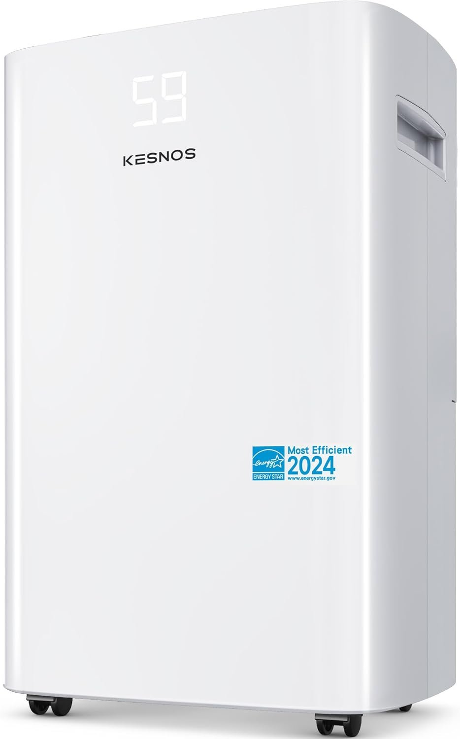 Kesnos 4,500 Sq. Ft. Energy Star Dehumidifier for Home, 52 Pint Dehumidifier with Drain Hose for Basement, Bedroom, Bathroom, Room, Featuring Front Display, 24H Timer and Auto Defrost Function