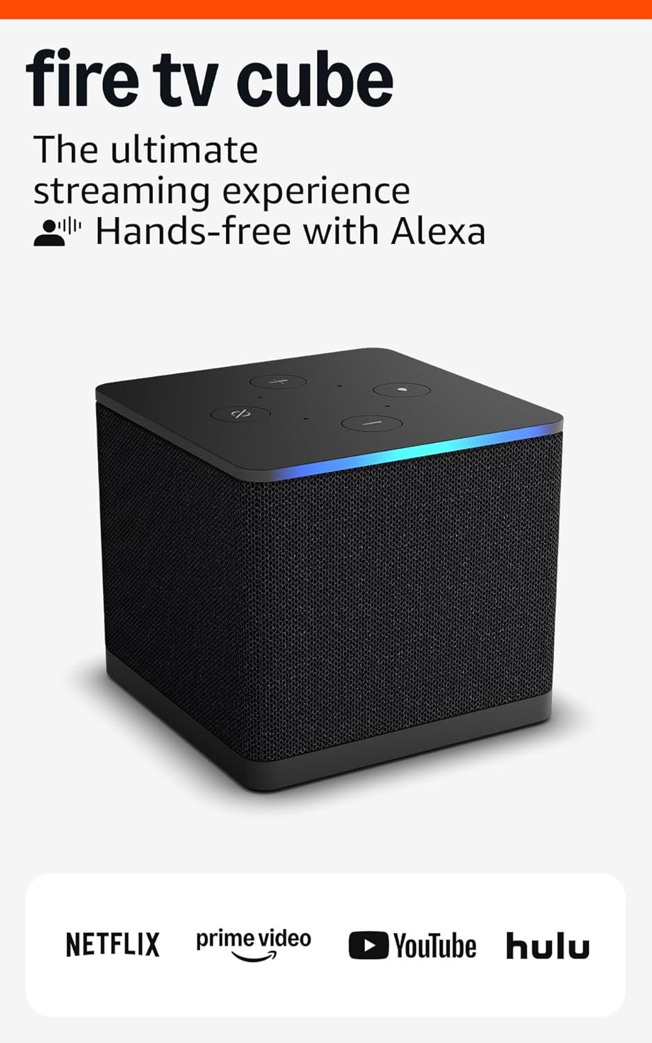 Like-New Amazon Fire TV Cube (newest model) with AI-powered Fire TV Search, Hands-free streaming device with Alexa, Wi-Fi 6E, 4K Ultra HD