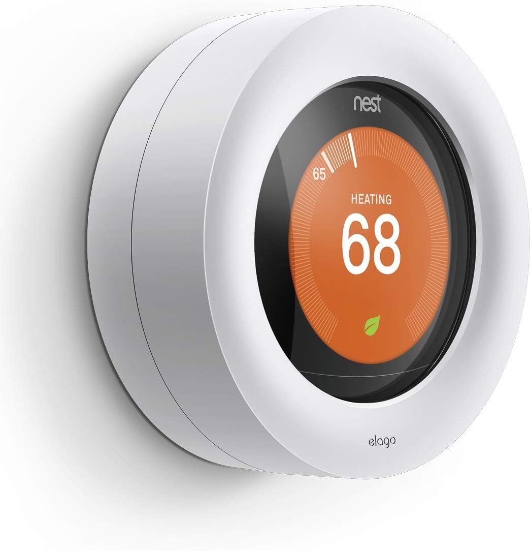 elago Lock Designed for Nest Learning Thermostat [White] – Compatible with Google Nest Learning Thermostat 1/2/ 3 Generation & E, Home or Public Protection, Secure Lock [US Patent Registered]