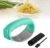 2026 New Upgraded Garlic Press Rocker, Stainless Steel Garlic Press, Garlic Crusher with Peeler and Cleaning Brush, Garlic Chopper for Crush Garlic Kitchen Gadgets, Kitchen Tools (Green)