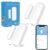Smart WiFi Door Sensor, No Hub Required, Wireless Window Sensor with App Alert, 2.4G WiFi Door Sensor for Home/Office Works with Tuya Smart Devices, Compatible with Alexa, Google(2Packs)
